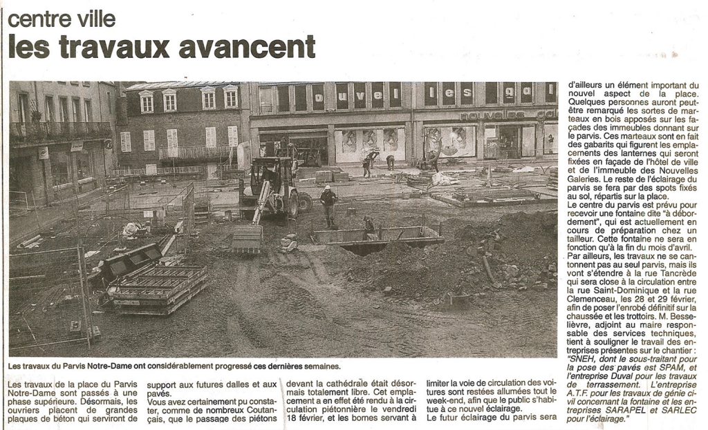 Les travaux du parvis Notre-Dame avancent