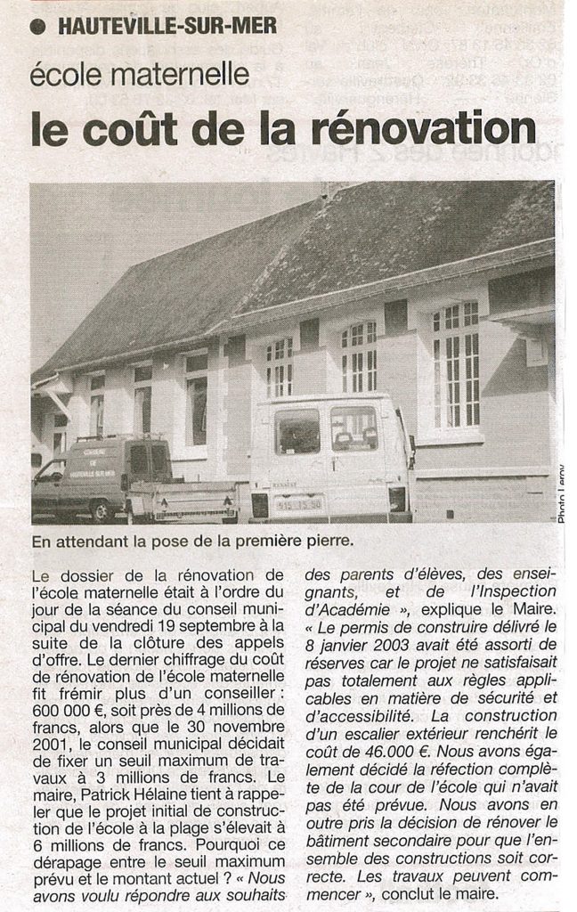 École maternelle d’Hauteville-sur-mer