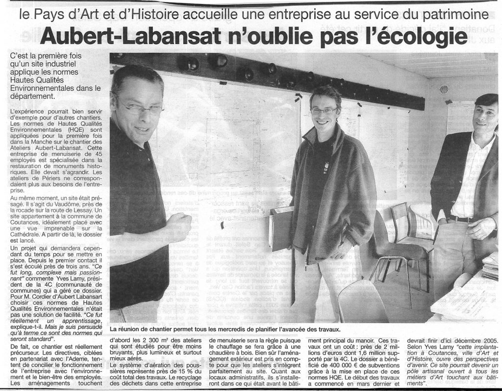 Ateliers Aubert-Labansat, au service de leur patrimoine